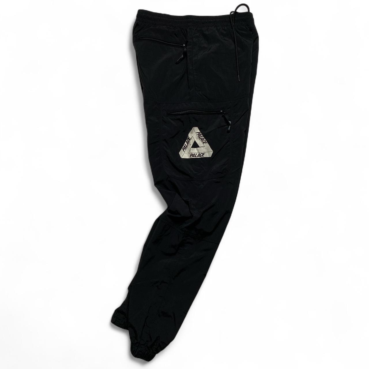 Palace Black and White Shell Trackpant Bottoms