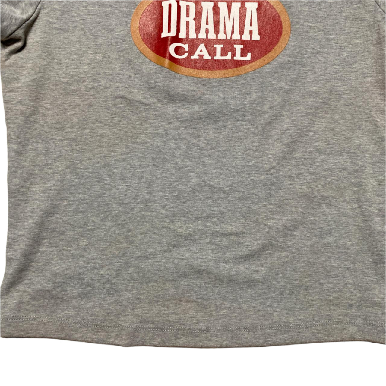 Drama Call Grey Crop Womens T Shirt (M)