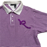Rocawear Purple and White Polo Shirt (L)