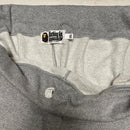 Bape A Bathing Ape Grey and White Baggy Joggers (2XL)