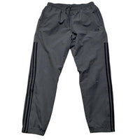 Adidas Grey and Black Shell Trackpant Bottoms (L)