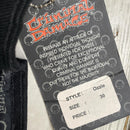Criminal Damage Bondage Black White and Red Embroidery Baggy Jeans (30W)