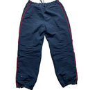 Reebok Vintage Navy White and Red Shell Baggy Trackpant Bottoms (M)