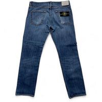 Stone Island Light Blue Straight Distressed Jeans (32W)