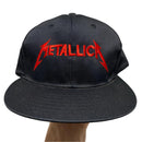 Metallica Vintage 90’s Green Brim Cap Black and Red Snapback Cap