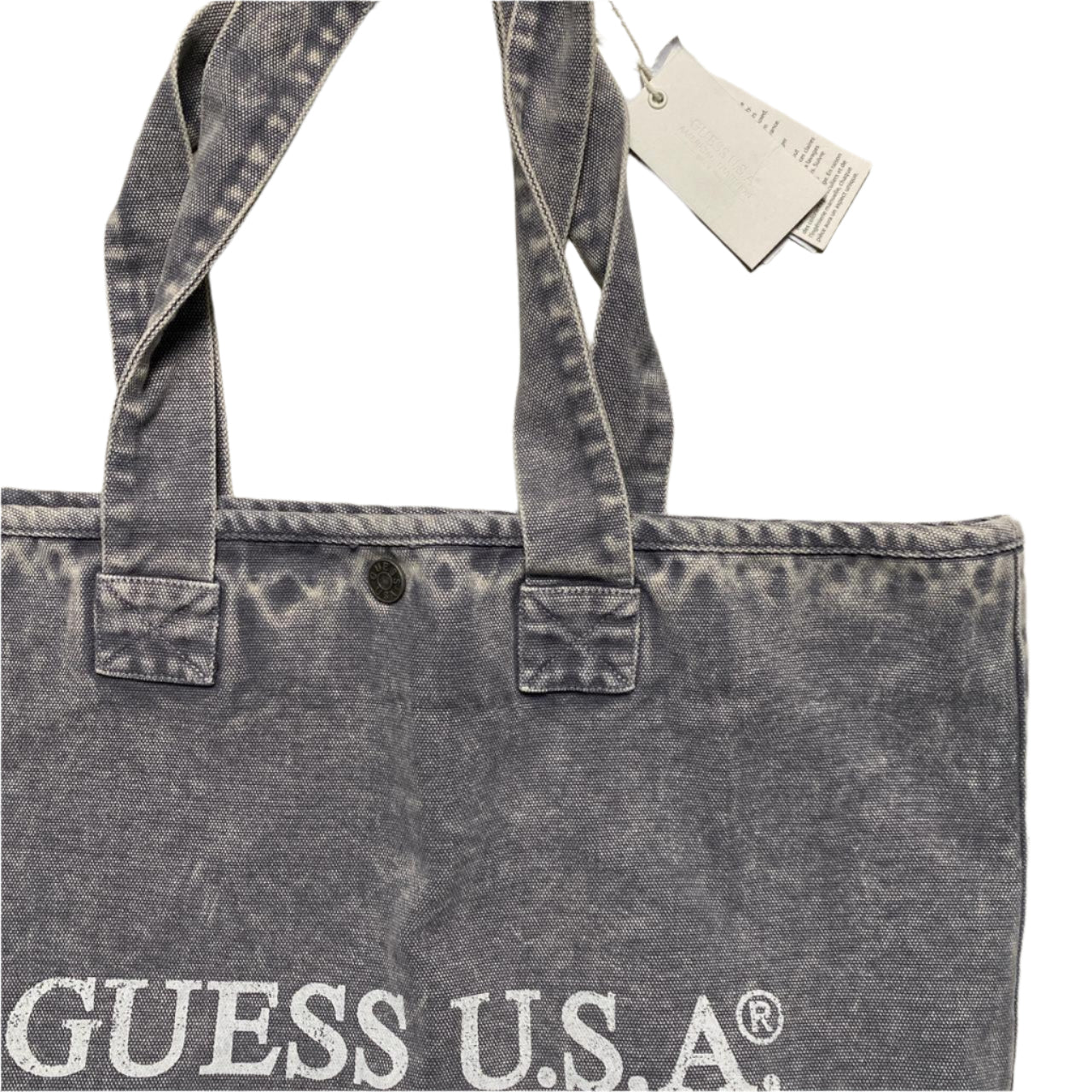 Guess USA Tote Grey Denim Bag