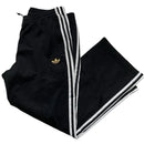 Adidas Originals Black Gold and White Stripe Trackpant Bottoms (L)
