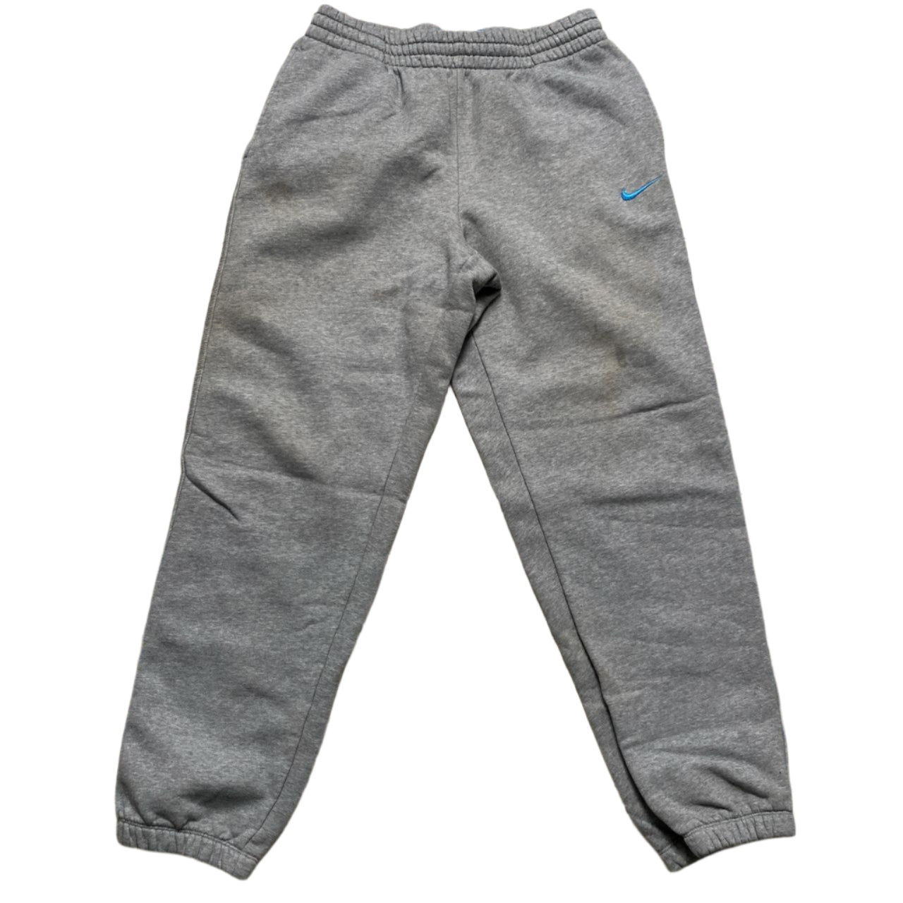 Nike Athletic Department Vintage y2k Grey and Blue Swoosh Jumper and Joggers Set Tracksuit (L)