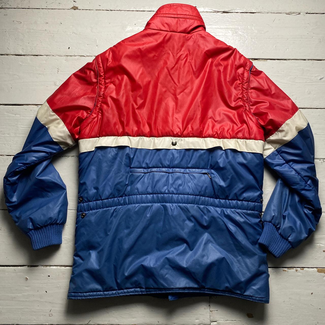 Campri Vintage 80’s Ski Jacket and Gilet Red White and Blue