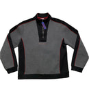Daily Paper Grey Black and Red Quarter Zip Jumper (L)