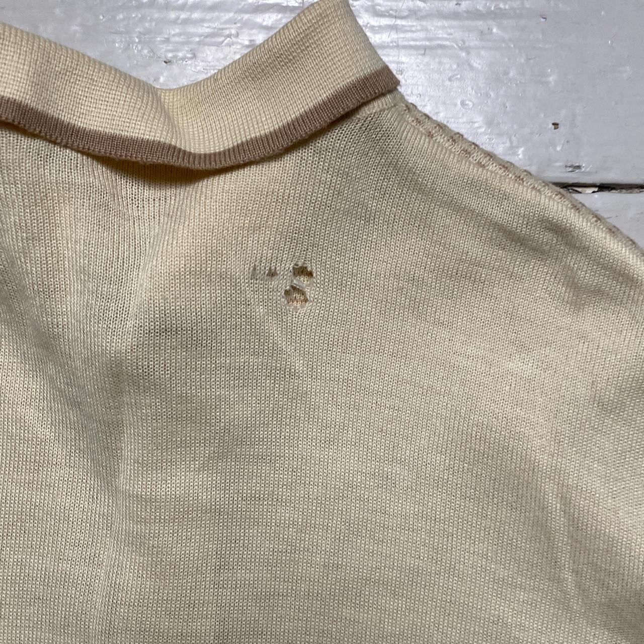 Gabicci Vintage Cream Long Sleeve Button Up Jumper