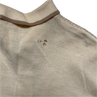 Gabicci Vintage Cream Long Sleeve Button Up Jumper (L)