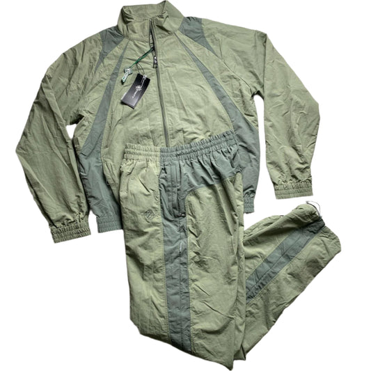 Vicinity Light Green Two Tone Shell Nylon Tracksuit (M)