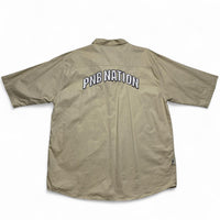 PNB Nation Vintage 90’s Hip Hop Short Sleeve Cream Shirt (L)