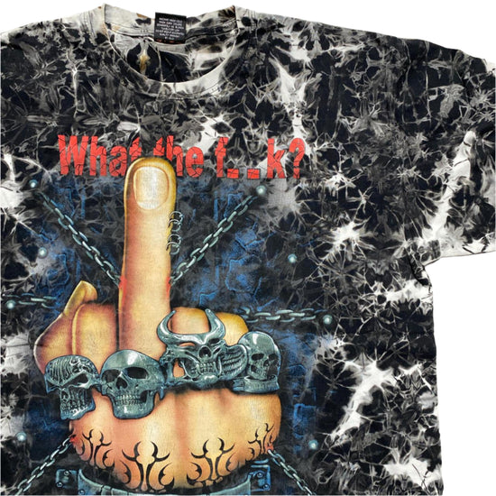 Wild What the F*ck Middle Finger Grunge Vintage 90’s T Shirt (XL)
