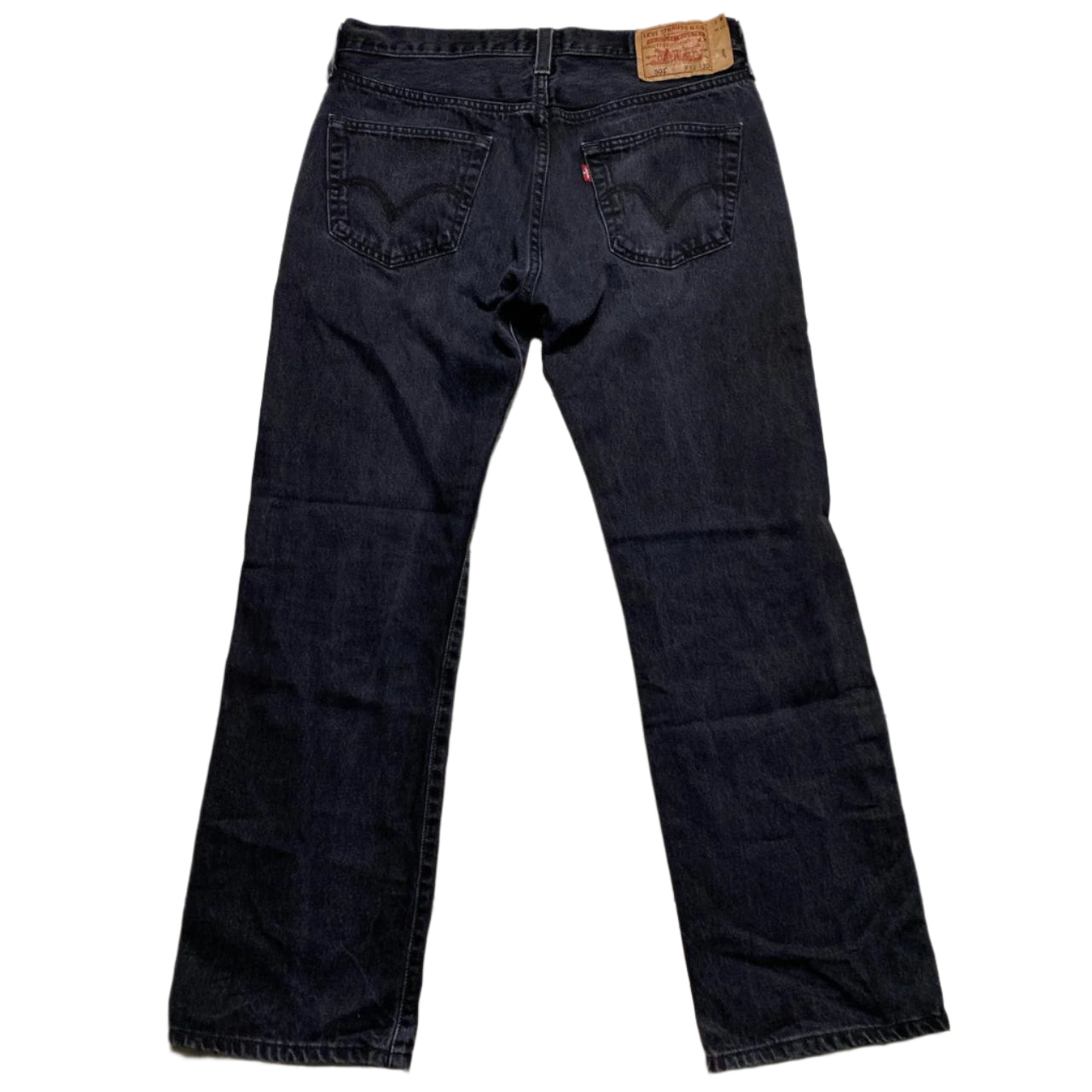 Levis 501 Dark Charcoal Baggy Jeans (W 30)