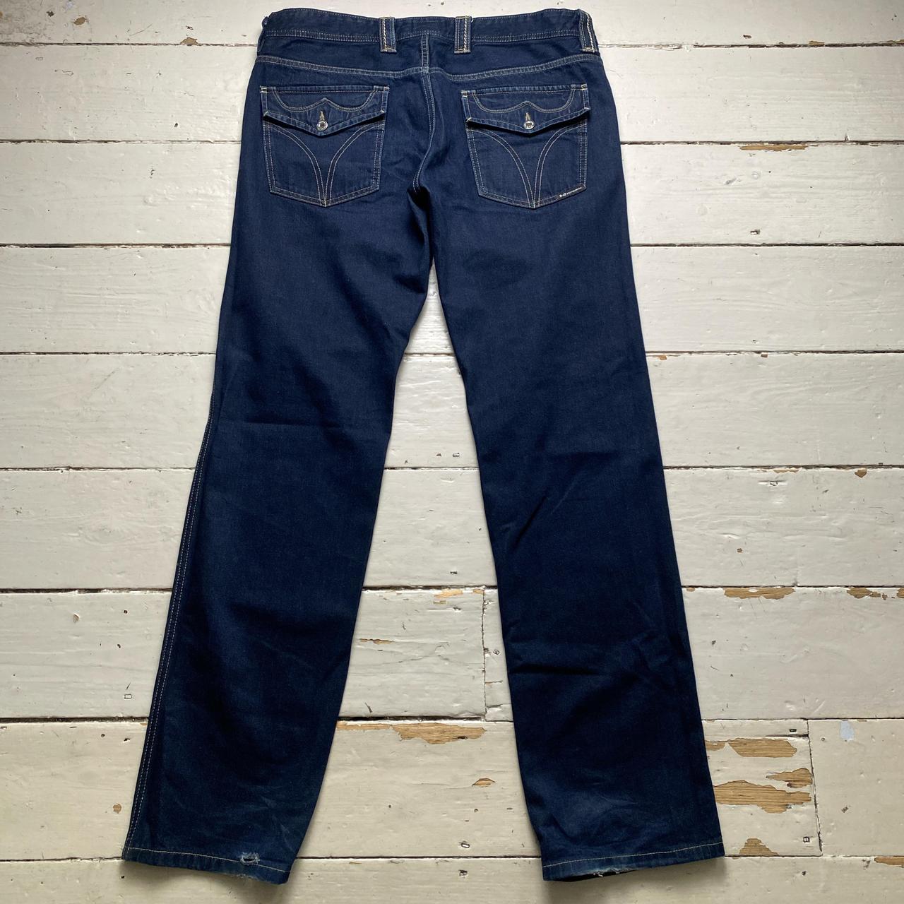 Dolce and Gabbana Baggy Navy Jeans