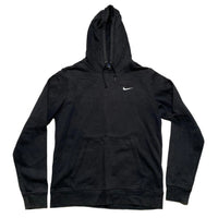 Nike Black and White Swoosh Hoodie (M)