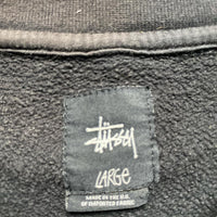Stussy Black Polkadot Spellout Jumper Black and White (L)