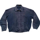 Yves Saint Laurent YSL Vintage Navy and Yellow Harrington Bomber Jacket (L)