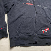 Nike Hackney Marshes Football Vintage y2k Black and Red Hoodie (XL)