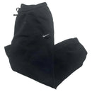 Nike Black and White Swoosh Baggy Joggers (2XL)