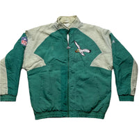 Philadelphia Eagles Vintage 90’s Bomber Green and Cream Jacket (XL)