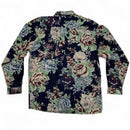 NAF NAF Vintage Floral Navy Green and Cream Shirt