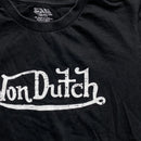 Von Dutch Black and White Crop Top T Shirt (S)