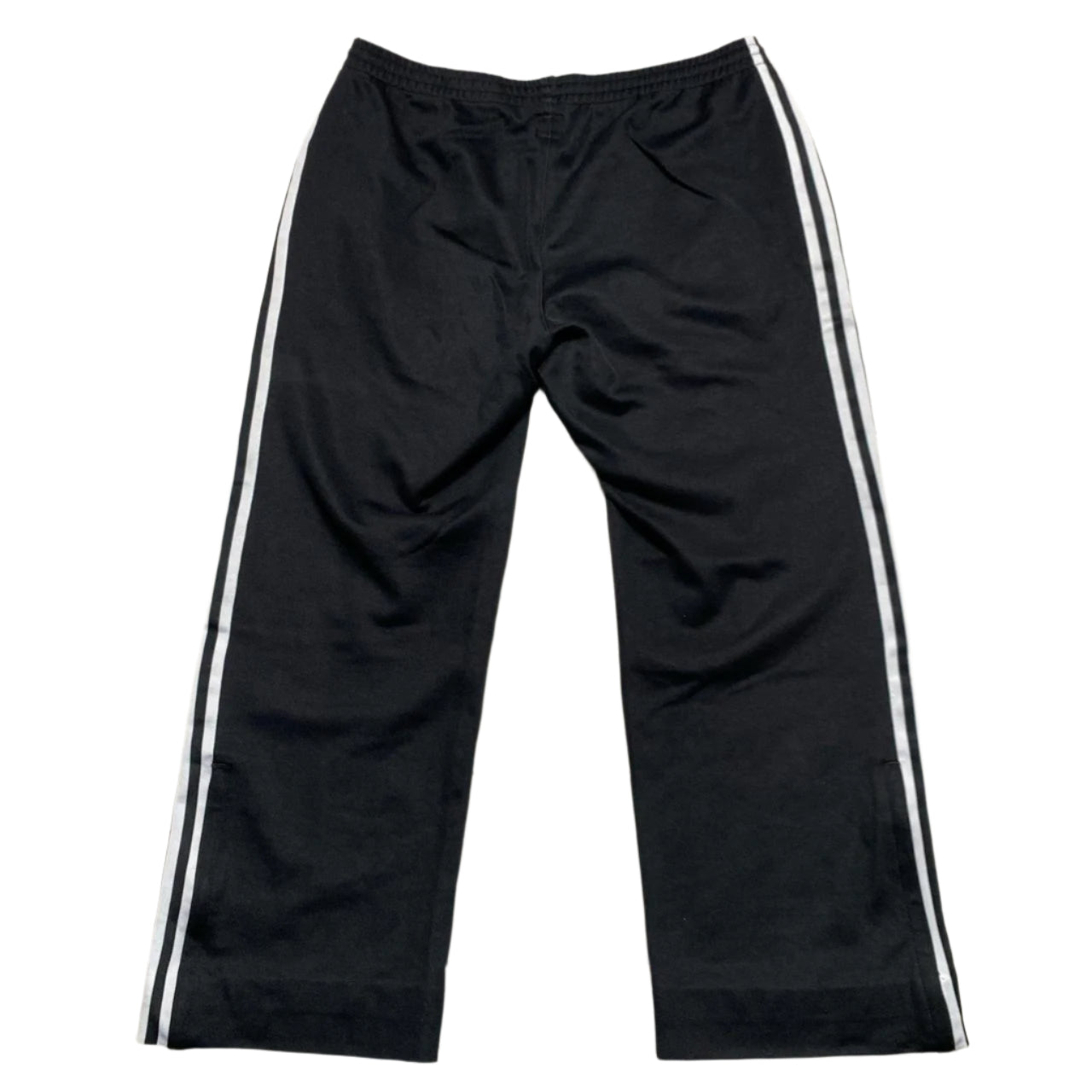 Adidas Originals Black Gold and White Stripe Trackpant Bottoms (L)