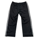 Adidas Originals Black Gold and White Stripe Trackpant Bottoms (L)