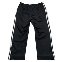 Adidas Originals Black Gold and White Stripe Trackpant Bottoms (L)