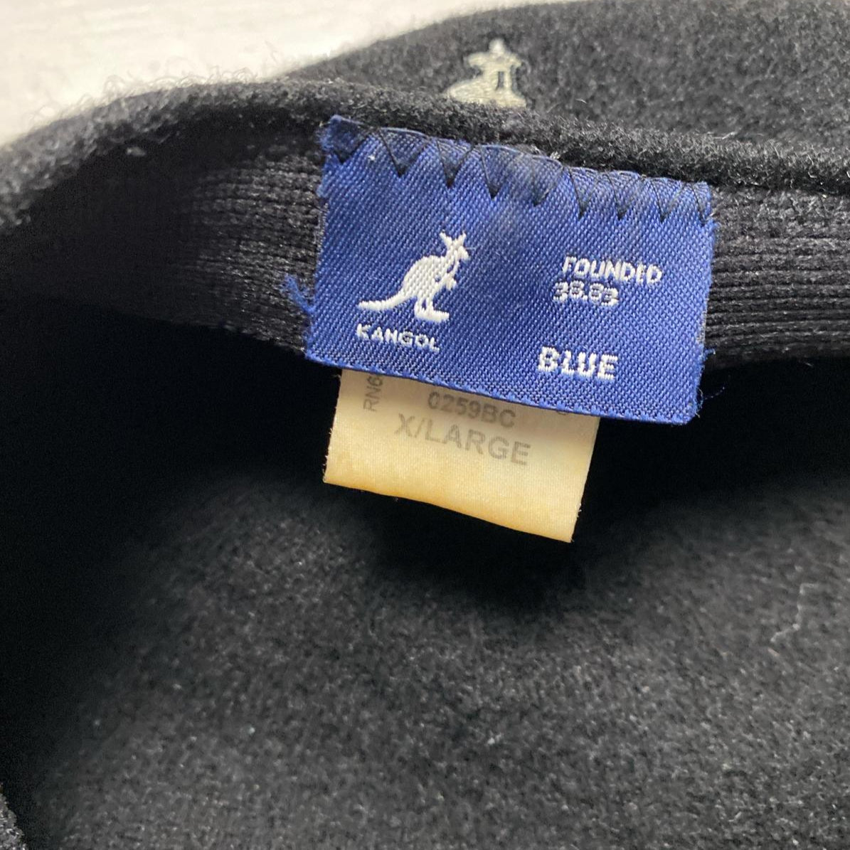 Kangol Black Wool Spitfire Flat Cap