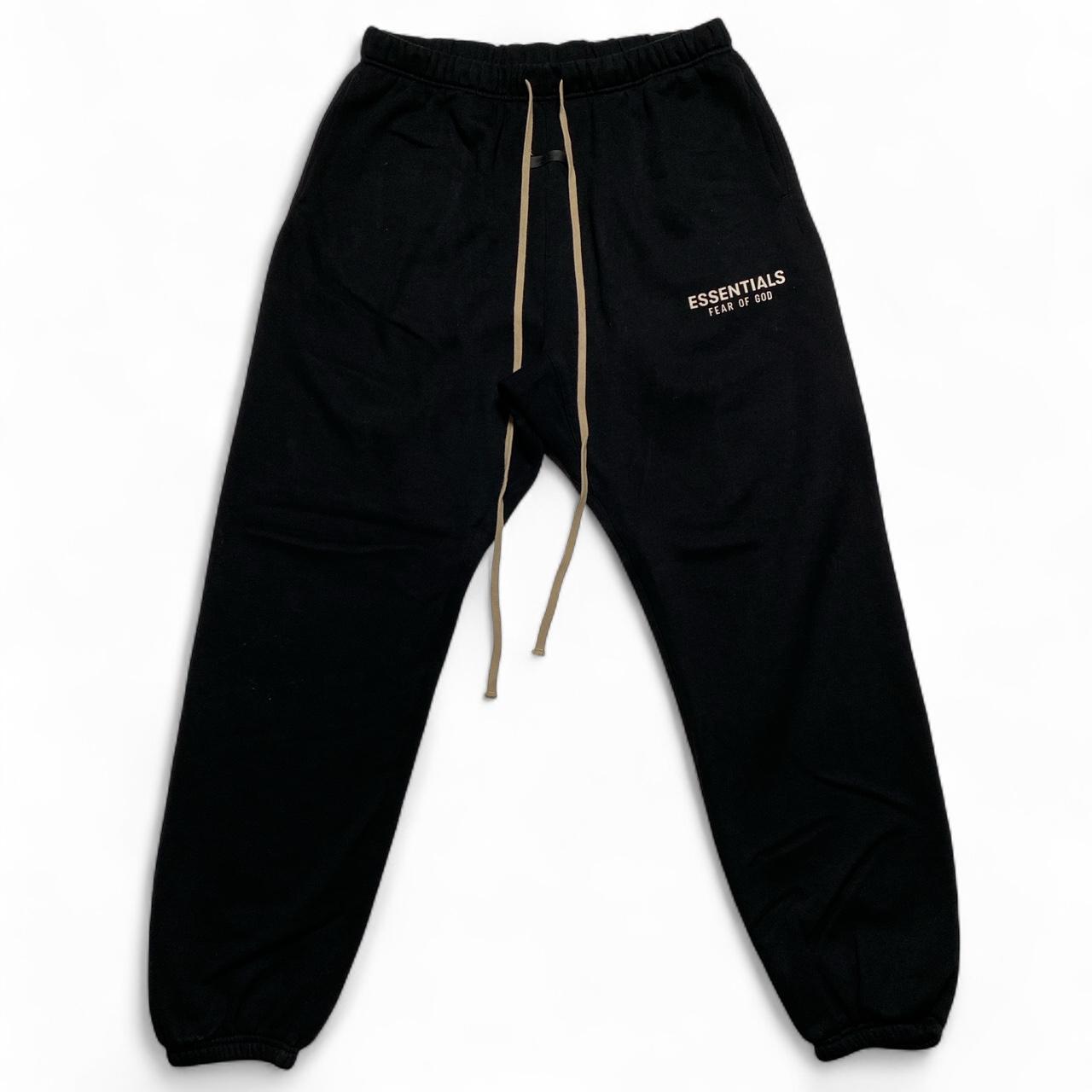 Fear Of God Essentials Black and White Baggy Joggers