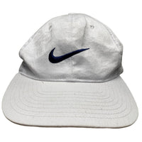 Nike White and Navy Swoosh Vintage 90’s Cap