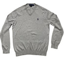 Ralph Lauren Polo Grey and Navy Pony Jumper (S)