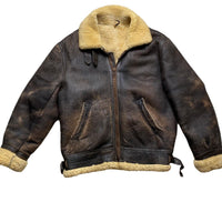 Vintage Sherling Sherpa Jacket Brown and Cream (XL)