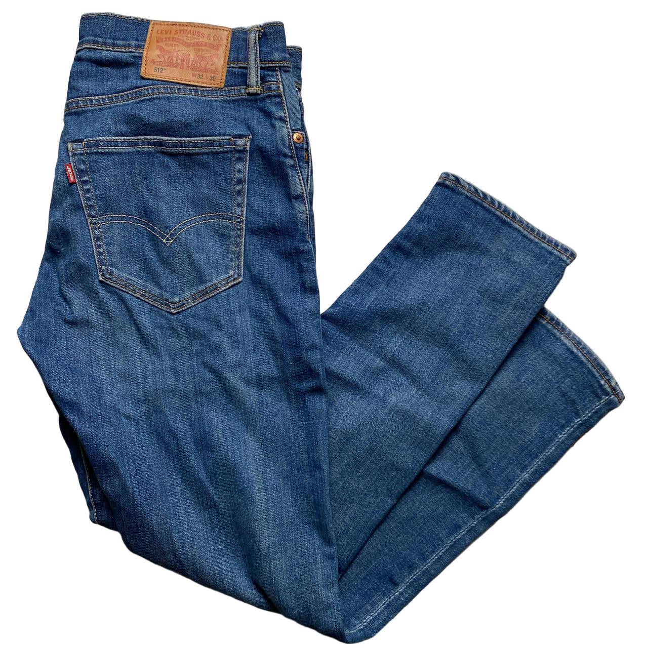 Levis 512 Slim Navy Blue Jeans (32W)