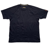 Manchester United Football Vintage Nike T Shirt Black and Gold (M)
