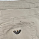 Armani Jeans Womens Beige Cream Flared Straight Leg Trousers (31W)