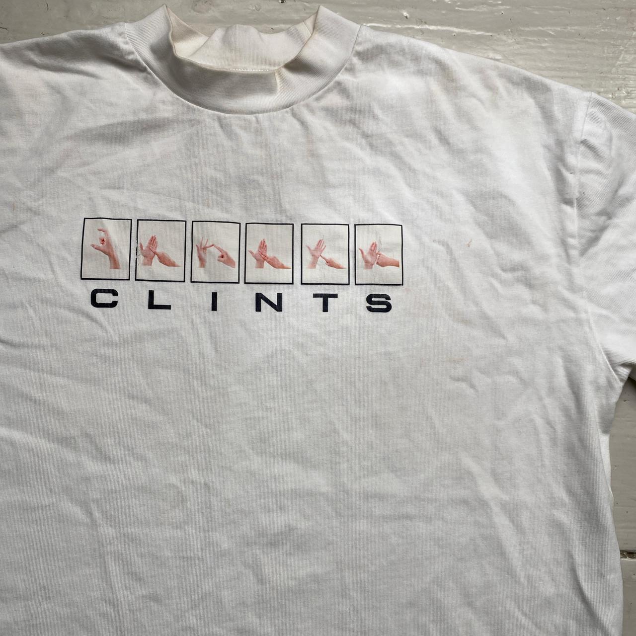 Clints Sign Language White T Shirt (M)