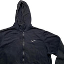 Nike Black and White Swoosh Hoodie (XL)