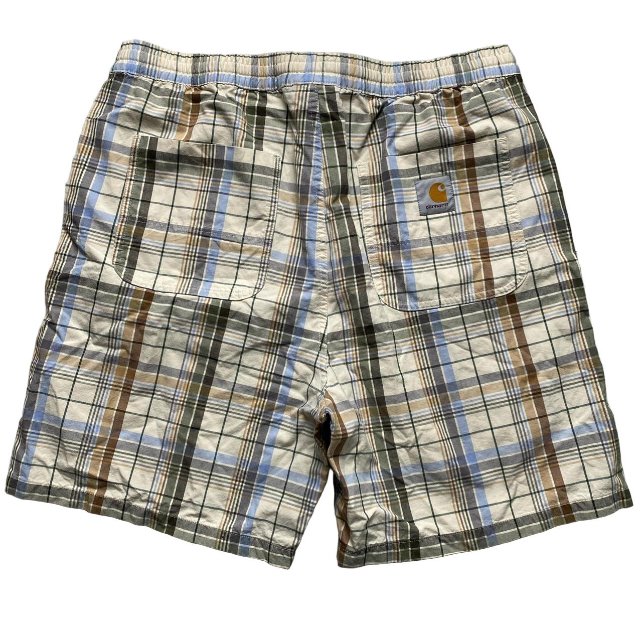 Carhartt Checked Shorts Cream (XL)