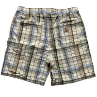 Carhartt Checked Shorts Cream (XL)