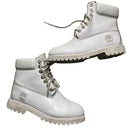Timberland White Leather Boots (UK 8M)