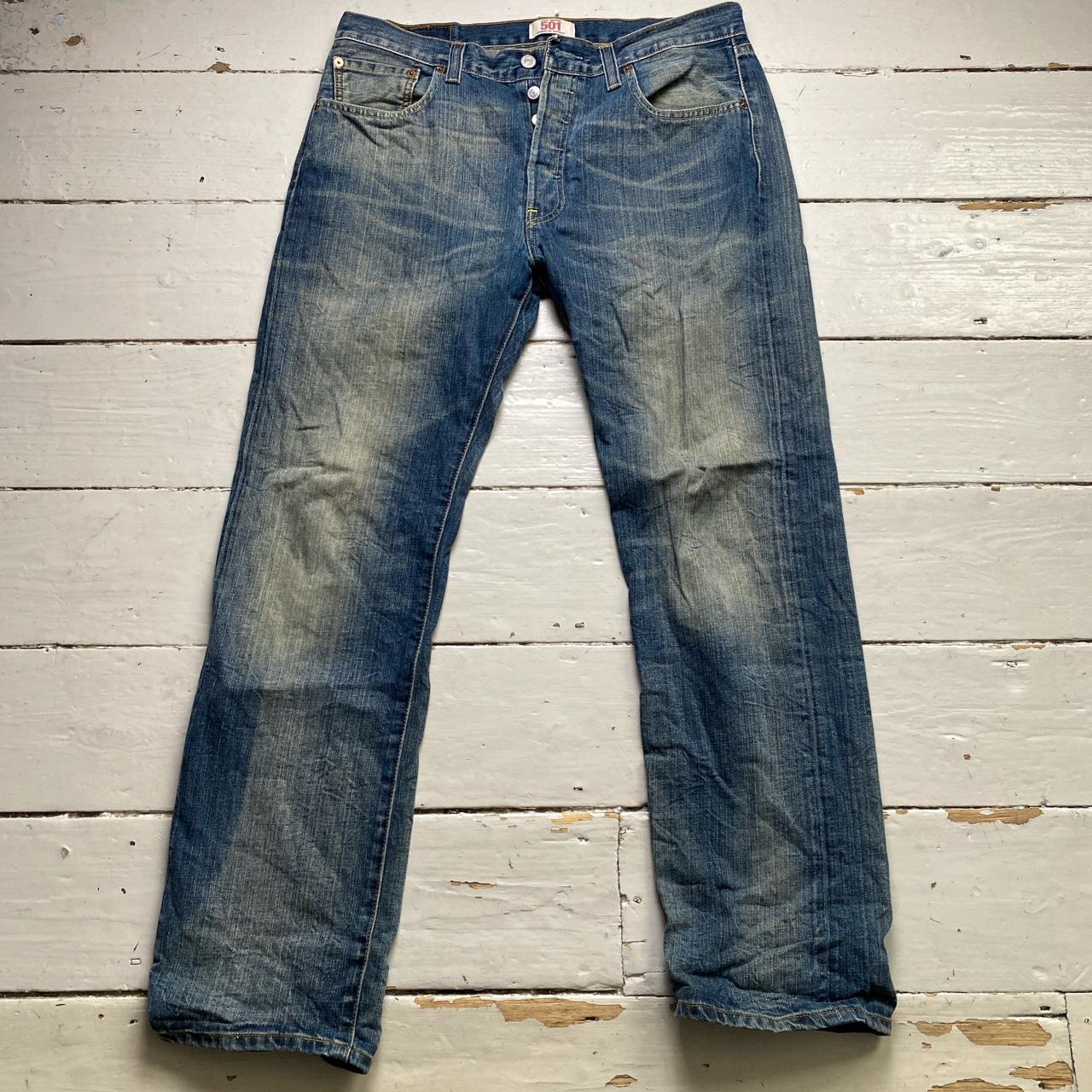 Levis 501 Vintage Blue Stonewash Jeans