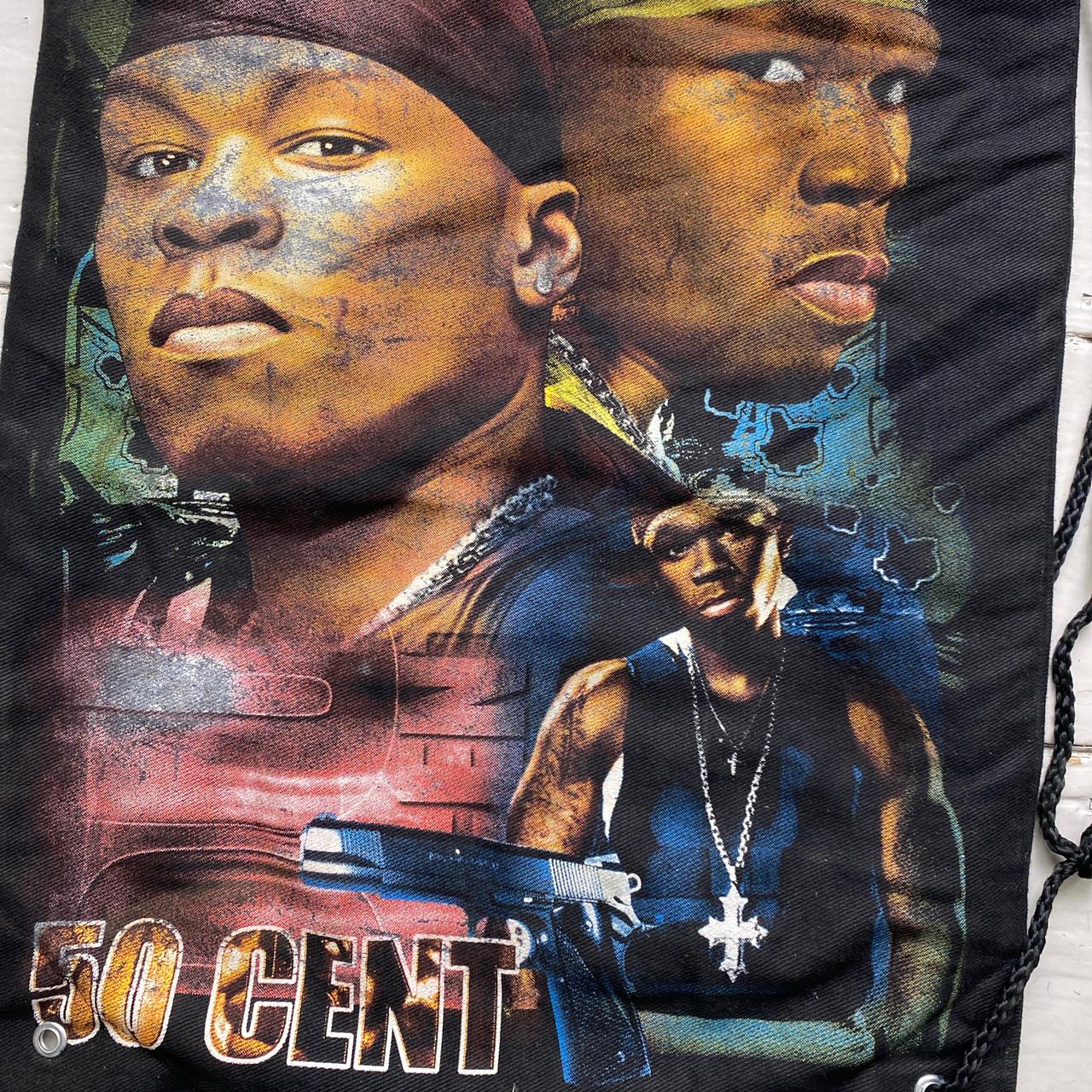 50 Cent Vintage y2k Drawstring Bag