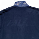 Adidas Palace Navy Fleece Zip Jumper Navy and White
