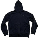 Nike Black and White Swoosh Hoodie (L)
