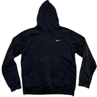 Nike Black and White Swoosh Hoodie (L)